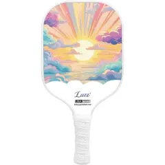 Luzz T700 Carbon Fiber Pickleball Paddle with Sandblasted Surface & Honeycomb Core Racket - Includes Free Versatile Tote Bag