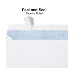 Staples Tear-Resistant Privacy-Tinted #10 Business Envelopes White (21573)