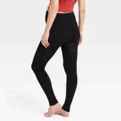 Over the Belly Maternity Fleece Lined Leggings - Isabel Maternity by Ingrid & Isabel&trade;️ Black