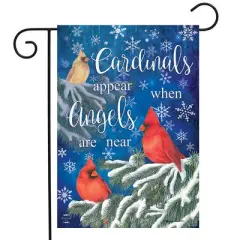 Briarwood Lane Garden Flag 12x18 For Outdoor Cardinals Appear Winter For Winter Garden Flag Flags For Outside