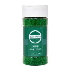 Mystic Sprinkles Emerald - Green Sugar Crystals 4.2oz Bottle