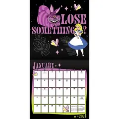 Trends International Inc. 2023-24 Wall Calendar 12"x12" Disney Alice in Wonderland