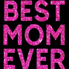 Junior's Design By Humans Best Mom Ever Confetti Text By MeowShop T-Shirt