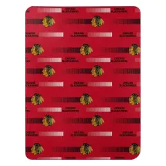 NHL Chicago Blackhawks Double Sided Cloud Throw Blanket