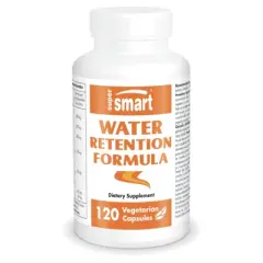 SuperSmart Water Retention Formulation - with Dandelion, Guarana, Caffeine, Betalains - Lymphatic Drainage | Non-GMO - 120 Vegetarian Capsules
