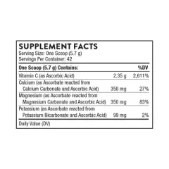 THORNE Buffered C Powder - Vitamin C (Ascorbic Acid) with Calcium, Magnesium, and Potassium - 8.32 Oz
