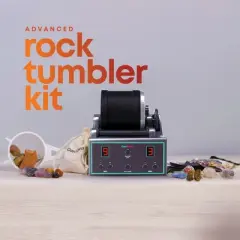 Dan&Darci Advanced Professional Rock Tumbler Kit &ndash; with Digital 9-Day Polishing Timer STEM Gift for Kids All Ages, Geology Toy