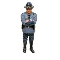 State Trooper Tim Figure For 1:18 Diecast Model Cars by American Diorama