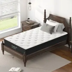 Full Size Mattress,12 Inch Hybrid Mattress, Individually Pocketed Innerspring, Medium Firm