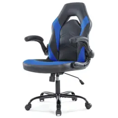 IULULU Computer Gaming Desk Chair - Big and Tall Ergonomic Comfy Lumbar Support, PU Leather Height Adjustable