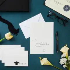 Sustainable Greetings 36 Pack 2022 Graduation Thank You Greeting Cards with White Envelopes Bulk Set, 4 x 6 in