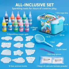 Joyfy Water Gel Magic Kit, Fairy Water Gel Toy for Kids, Arts & Crafts DIY STEM Kit, Party Favors Toys, Christmas Birthday Gifts for Boys Girls Age 3+