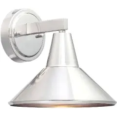 Minka Lavery Modern Industrial Outdoor Wall Light Fixture Brushed Aluminum 8 1/4" for Post Exterior Barn Deck House Porch Patio