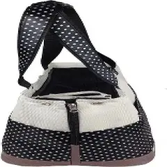Pet Life Fashion Tote Spotted Pet Carrier White-M