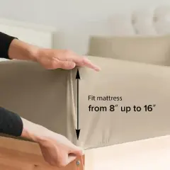 Cotton Fitted Sheet 14" - 16" Deep Pocket - CGK Linens