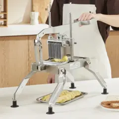 VEVOR Commercial Vegetable Slicer, 3/8" and 3/16" Tomato Slicer, Stainless Steel and Aluminum Alloy Vegetable Cutter Slicer, Manual Tomato Slicer