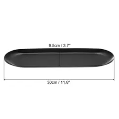 Unique Bargains Stainless Steel Cosmetics Candles Dessert Decorative Trays 2 Pcs