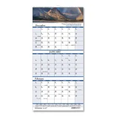 Earthscapes Recycled 3-Month Vertical Wall Calendar, Scenic Landscape Photography, 12.25 x 26, 14-Month: Dec 2025 to Jan 2027