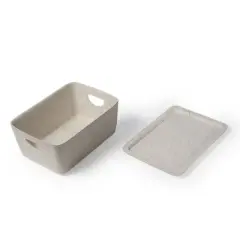 Felt Storage with Lid Beige - Bullseye's Playground&trade;