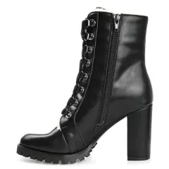 Journee Collection Womens Fauna Tru Comfort Foam Inside Zip Block Heel Booties