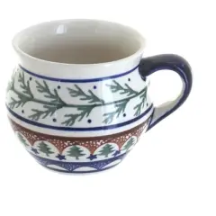 Blue Rose Polish Pottery 911 Zaklady Medium Bell Shaped Mug