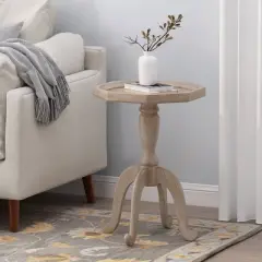Catawissa French Country Accent Table with Octagonal Top Natural - Christopher Knight Home
