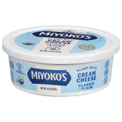 Miyoko's Creamery Classic Plain Organic Cultured Vegan Cream Cheese - 8oz