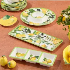 Certified International 3pc Limone Melamine Hostess Set