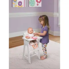 Badger Basket Doll High Chair with Accessories and Free Personalization Kit