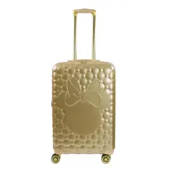 Disney Ful Minnie Mouse Quilted 3D Molded 25" spinner luggage, Gold