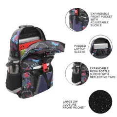 Spider-Man Superhero & Webs 16" Premium Backpack & Lunch Kit Set for Boys