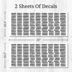 Lines Wall Decor Black - Decalcomania