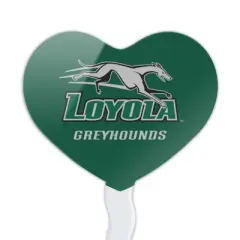 Loyola University Maryland Primary Logo Heart Love Cupcake Picks Toppers Decoration Set of 6