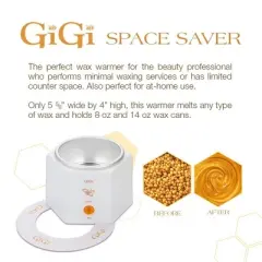 GiGi SPACE SAVER Hair Removal Wax Warmer for 8, 14, and 18-oz Cans (Super Compact)