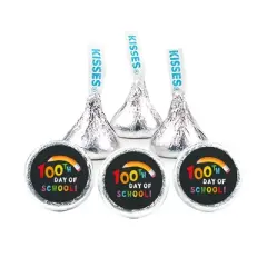 100th Day of School Candy Party Favors Chocolate Hershey's Kisses BulkRainbow