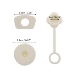 Unique Bargains Protective Anti-overflow Straw Cover Cap 3 Pcs