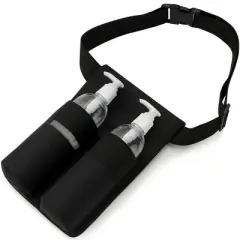 Royal Massage Double Bottle Adjustable Massage Oil/Lotion Pump Bottle Holster Belt