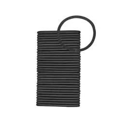 sc&uuml;nci No Damage 2X Stronger Elastic Hair Ties - Black - 4mm - All Hair - 32pcs