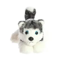 Aurora Mini Flopsie 8" Mush Husky Grey Stuffed Animal