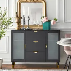 Kragen Sideboard Black - Buylateral