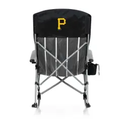 MLB Pittsburgh Pirates Outdoor Rocking Camp Chair - Black