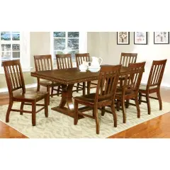 Set of 2 Crayton&nbsp;Traditional Wooden Side Chairs Dark Oak - HOMES: Inside + Out