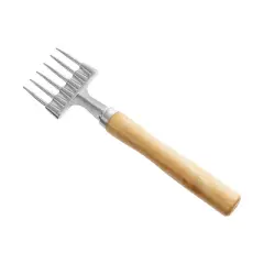 Winco Ice Chipper with Wooden Handle, 6 Prong