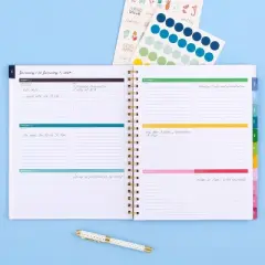 Emily Ley 2024 Planner 11.125"x9.5" Weekly/Monthly Happy Stripe