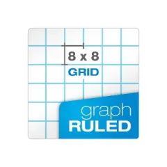 Ampad Graph Writing Pad 8-1/2x11 Quad Ruling 22-005