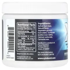 Xyloburst Xylitol Gum, Peppermint, 100 Pieces, 5.29 oz (150 g)