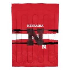 Sweet Home Collection NCAA Nebraska Cornhuskers Comforter & Pillow Sham Set