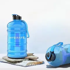 HYDRATE 74oz Jug Half Gallon Water Bottle, XL, Blue