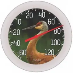Taylor - Crane Dial Thermometer - Plastic - Multicolored - 8.5 in. - Case of 6