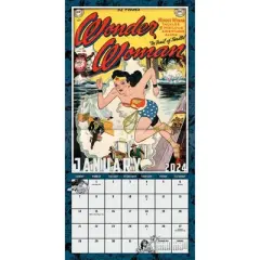 Trends International Inc. 2023-24 Wall Calendar 12"x12" DC Comics Wonder Women